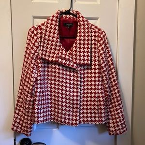 Talbots ~ great holiday jacket.  size zipper. Slit pockets.